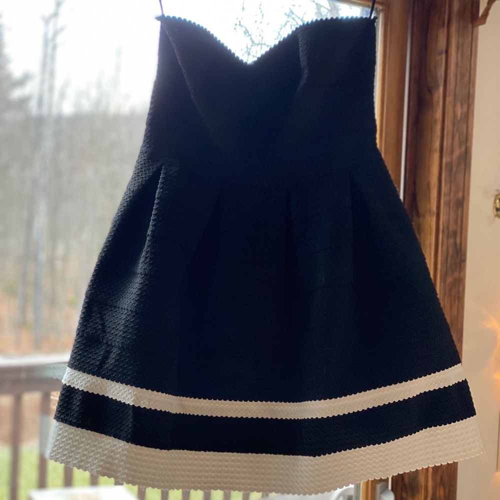 LBD With white stripes